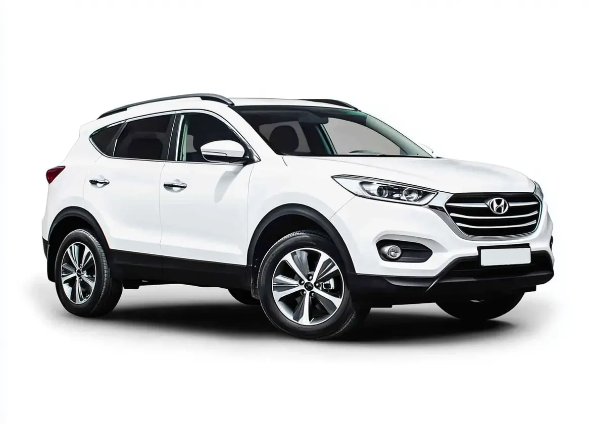 Silver automatic rental car in Morocco for comfortable tourist travel